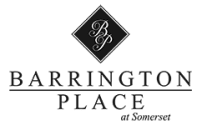 The image is a logo of Barrington Place.