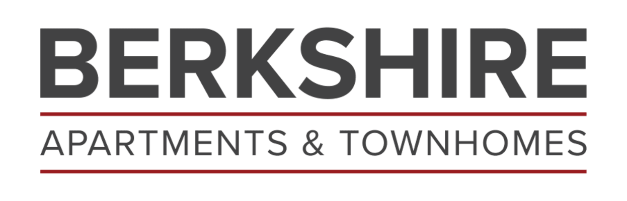 the logo for berkshire apartments & townhomes
