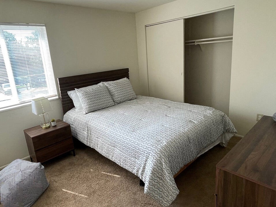 Apartment Bedroom with Big Closet