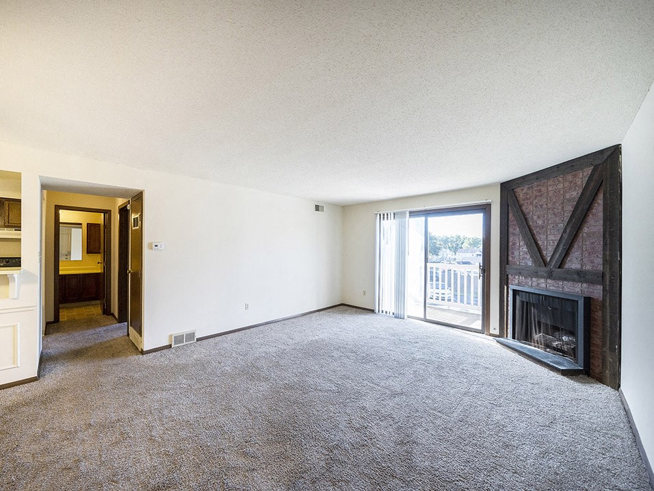 Living room with attached balcony