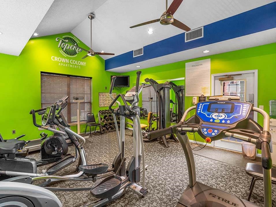 the gym at the apartments for rent