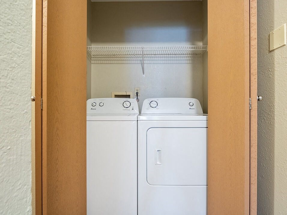 apartment with washer and dryer