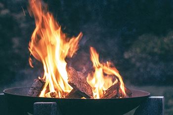 firepit at country club villas amarillo,tx