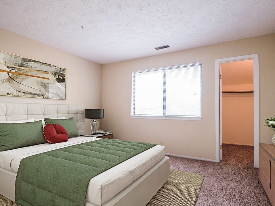 Apartment Bedroom with Walk-In Closet