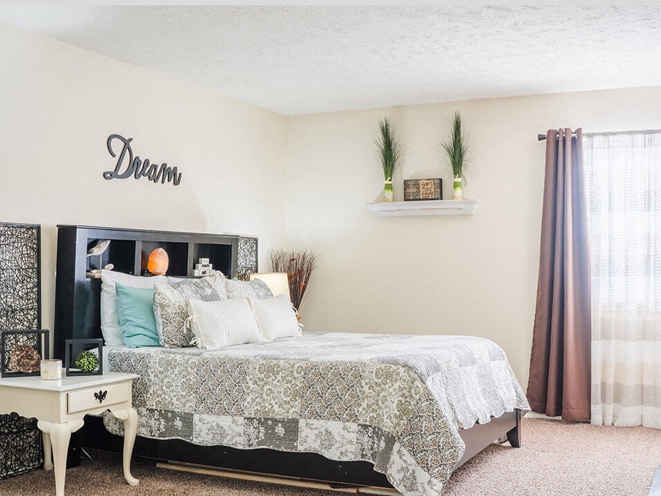 bedroom with a bed and window