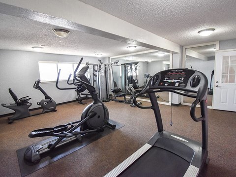 the gym at the apartments for rent