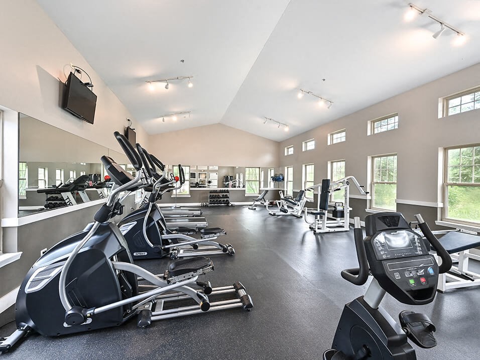 apartment complex with gym