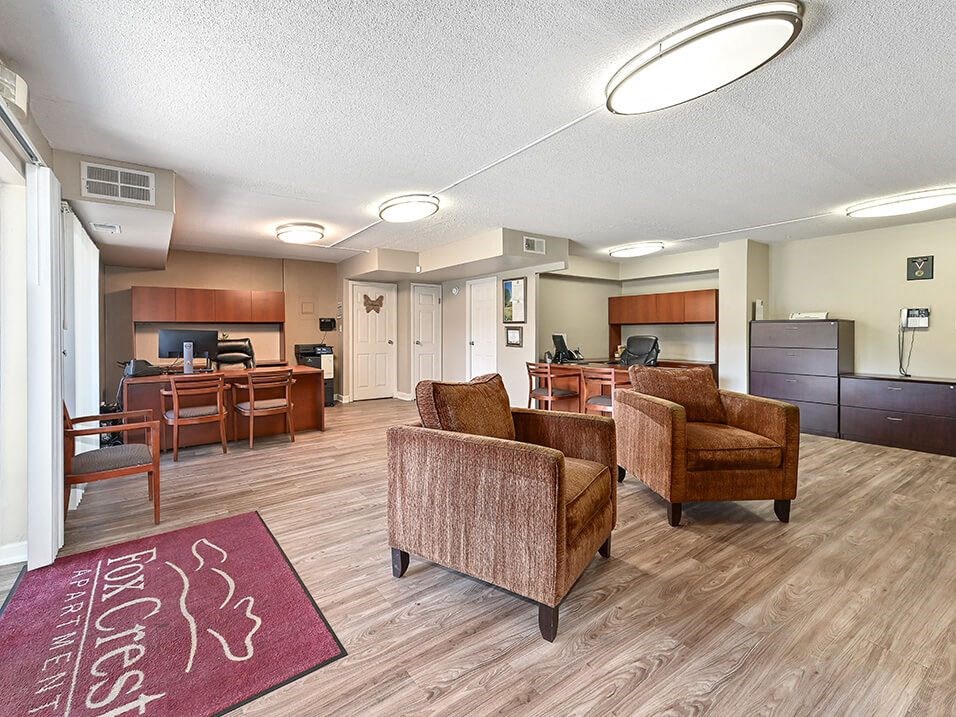 leasing office at apartment community
