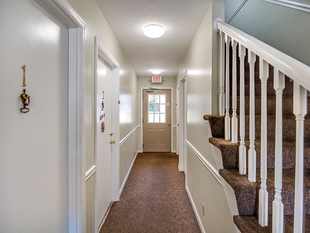 hallway of an apartment building in KC
