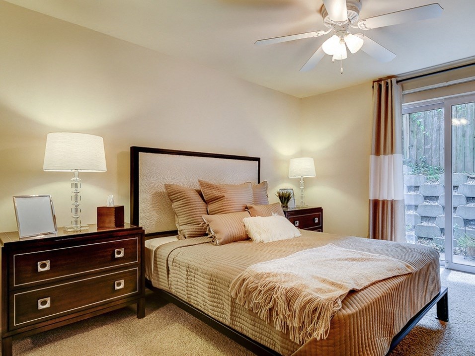 spacious bedrooms in apartment at the villages at general grant