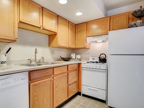 dishwasher, oven, refrigerator at the villages at general grant apartments