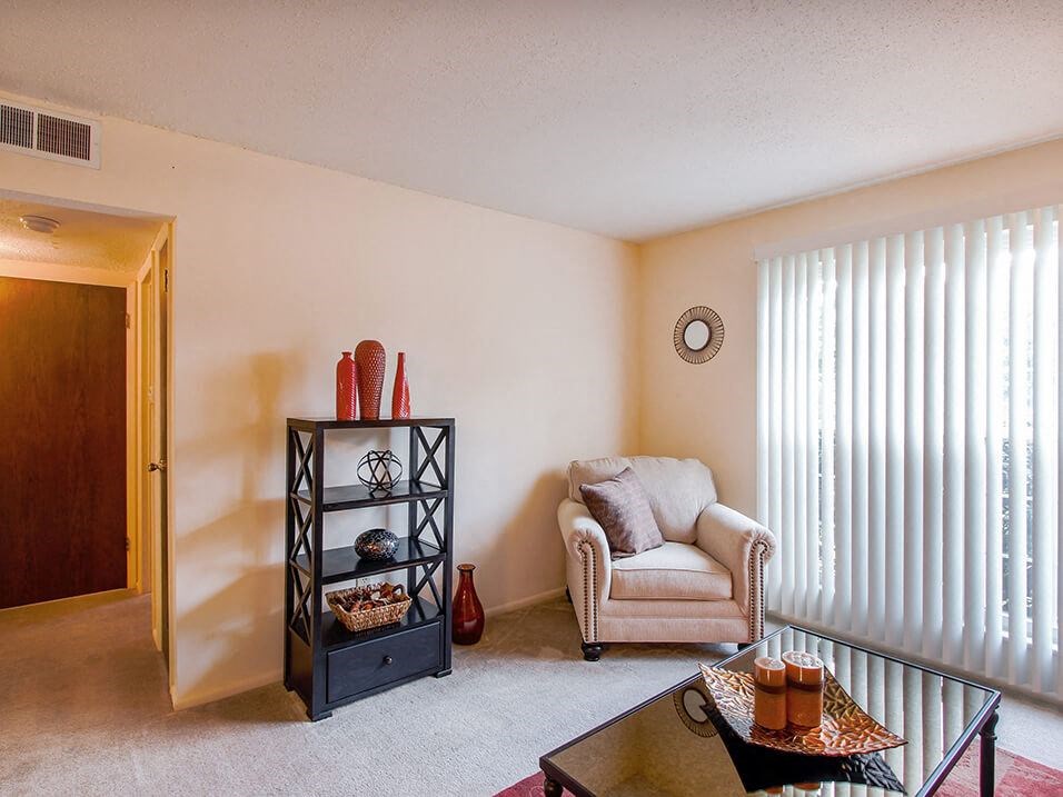 spacious living room with natural light 