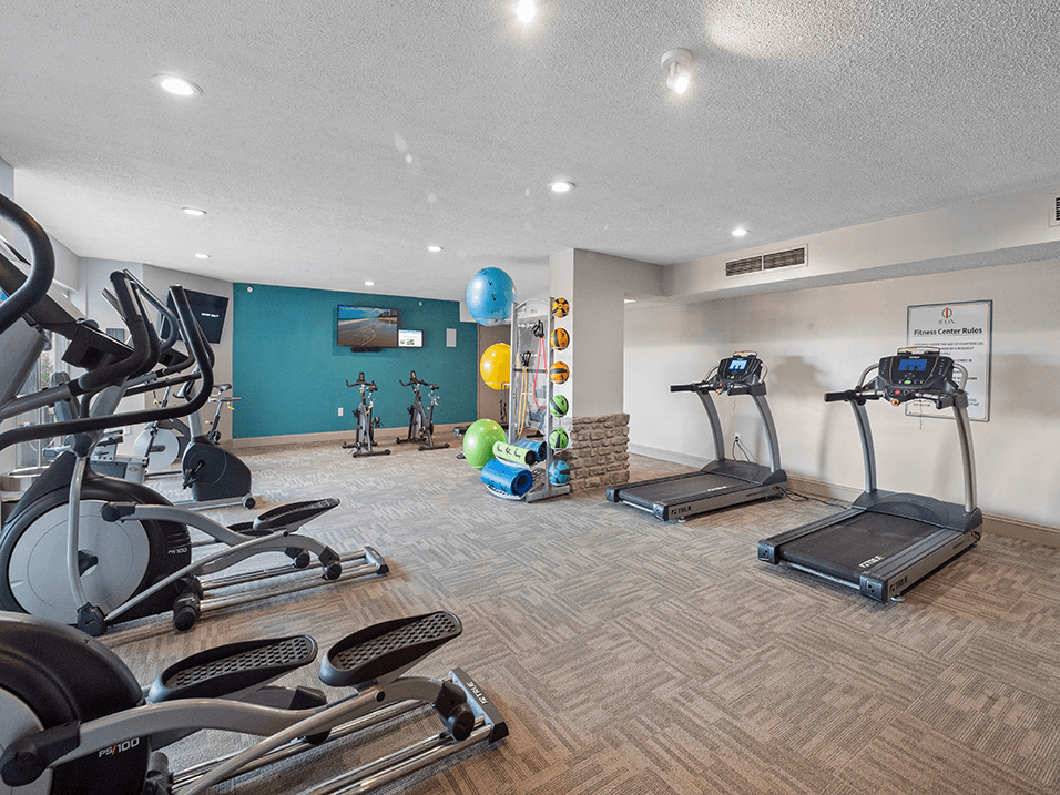 icon Apartments fitness center