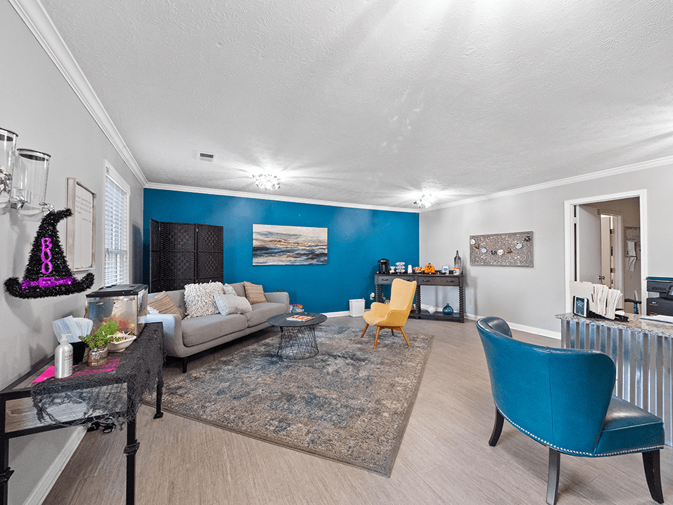 leasing office interior