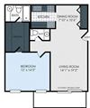 1 bedroom apartment floor plan