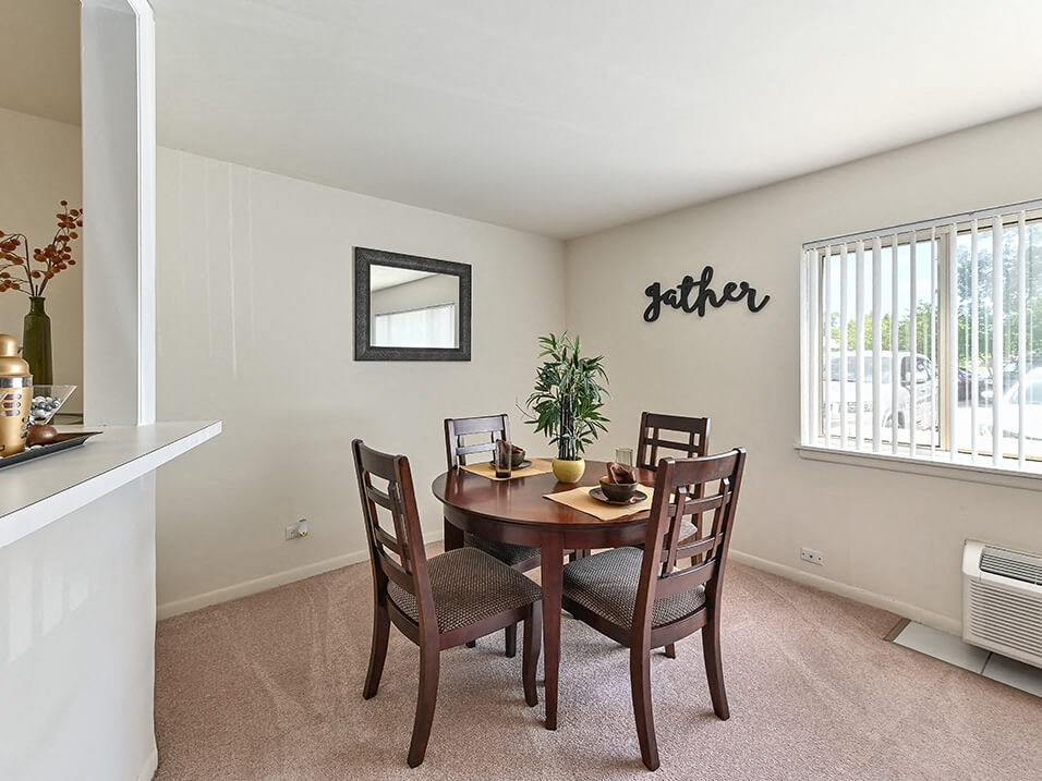 apartment living with with natural sunlight