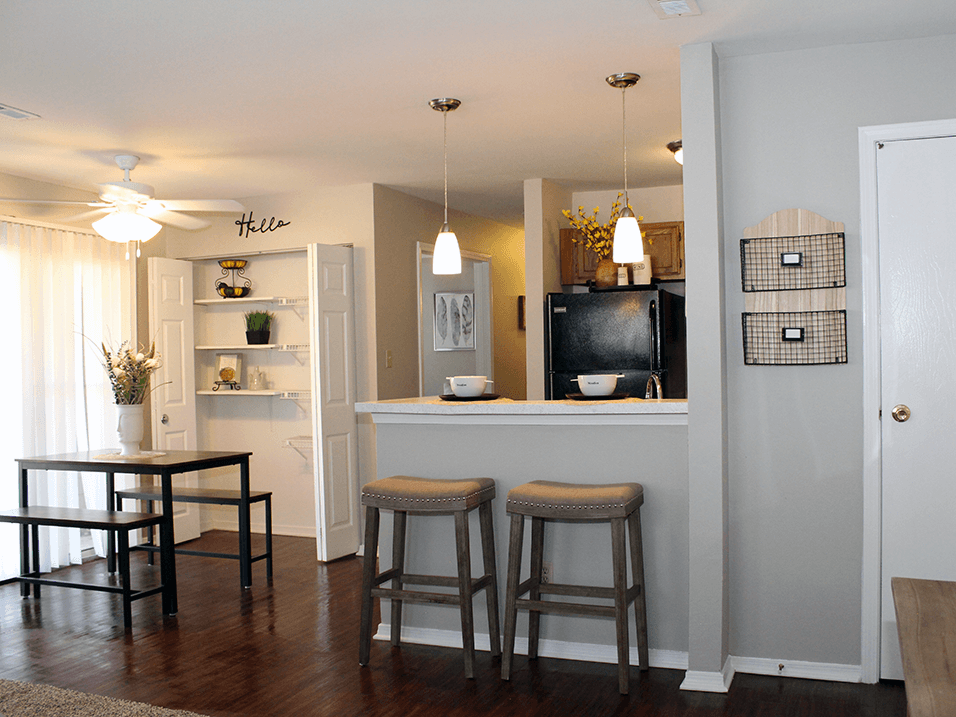 open apartment floor plan