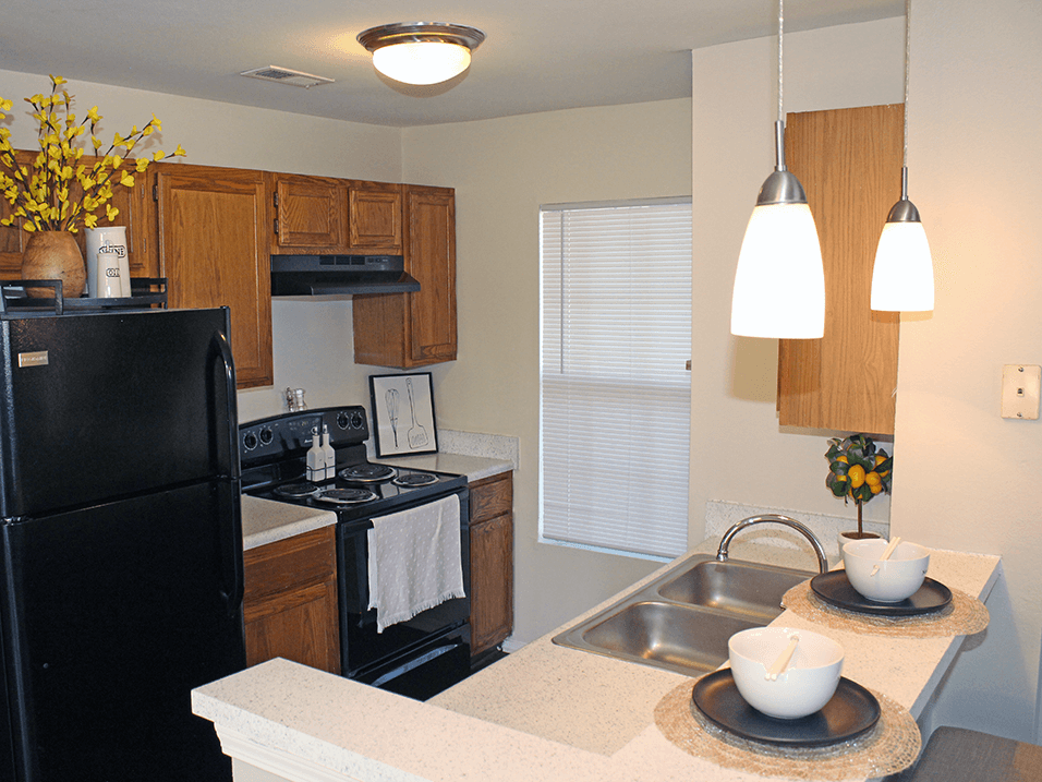 apartment with dishwasher