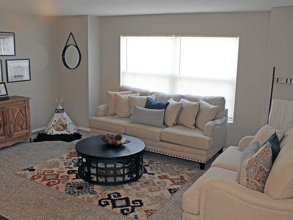 living room in apartment