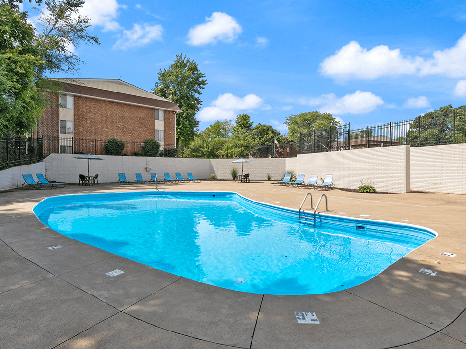 our apartments have a pool for residents to enjoy