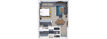 studio floor plan at icon apartments