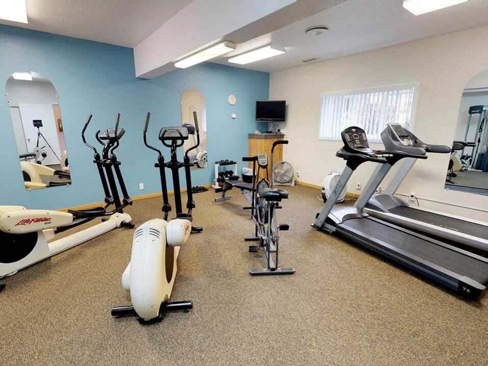 fitness center amenity at indian hills apartments