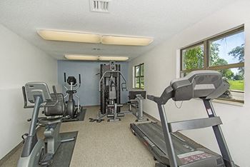 fitness area at indian woods apartments