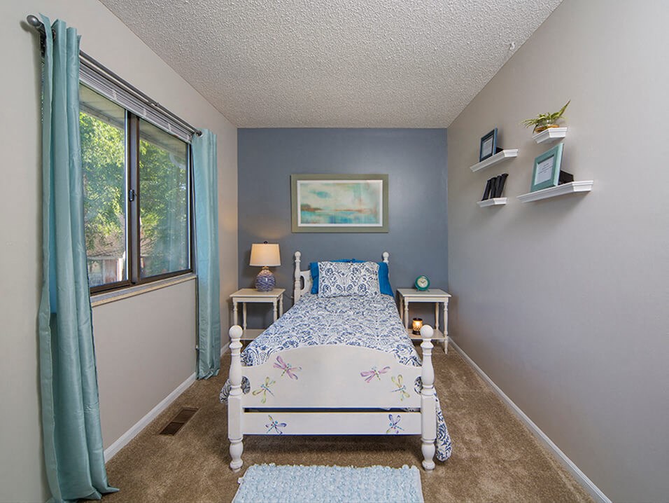 bedroom with Large Window