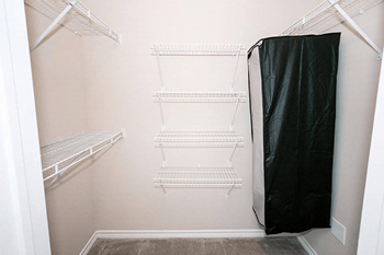 Walk-In Closets in apartment