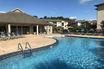 apartment complex with pool