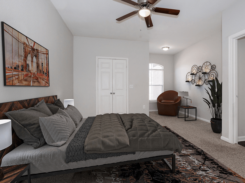 bedroom at Longridge Apartments
