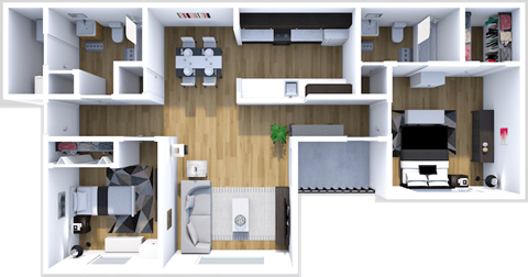 Mariposa - 2 Bed 2 Bath