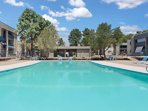 our apartments have a large swimming pool at our community