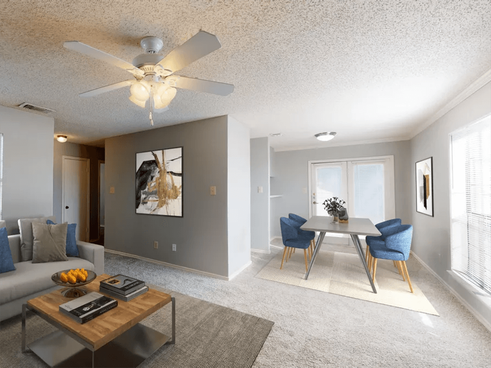 apartment living room in Abilene, TX