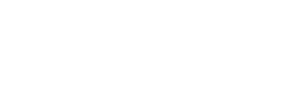 a white logo on a black background
