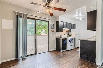 ceiling fans in units at meadow lark aparetments