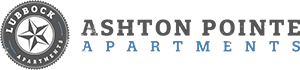 The image is a logo for Lubbock Apartment.