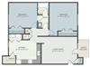 2 bedroom apartment floor plan