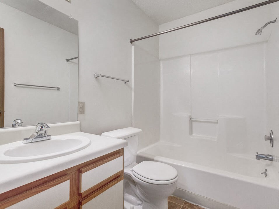 bathroom at northridge crossing with bathtub