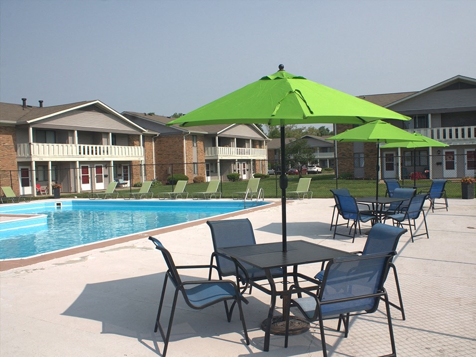 our apartments showcase an unique swimming pool