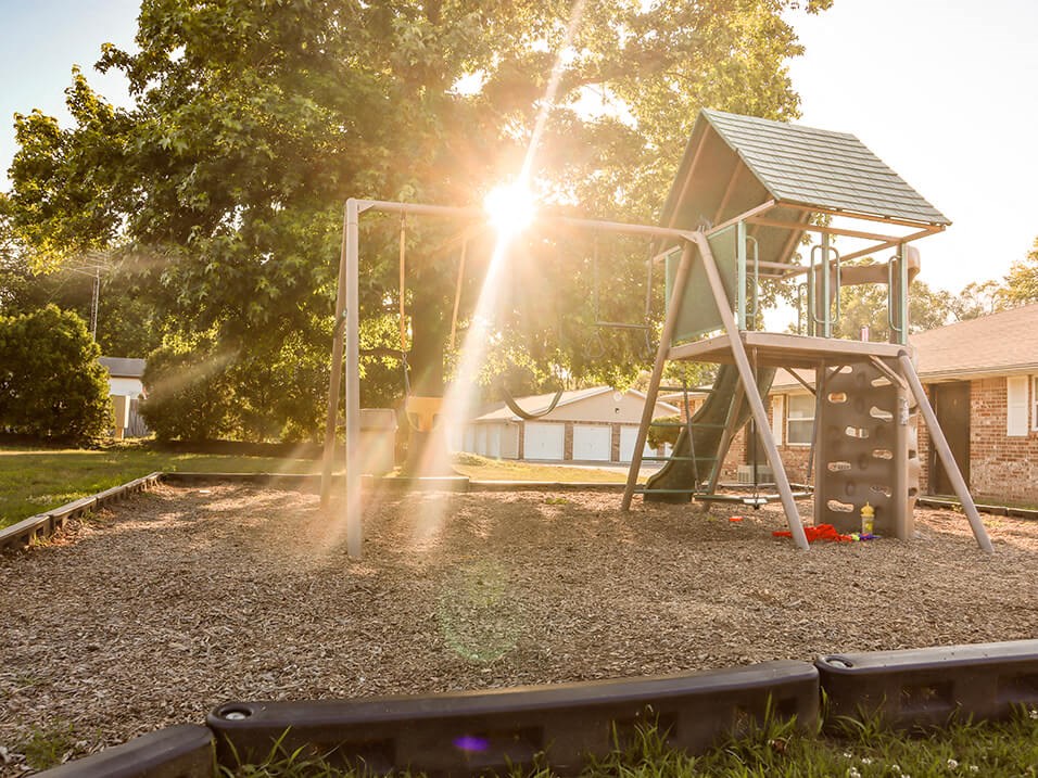 beautiful playground area at northwind apartments