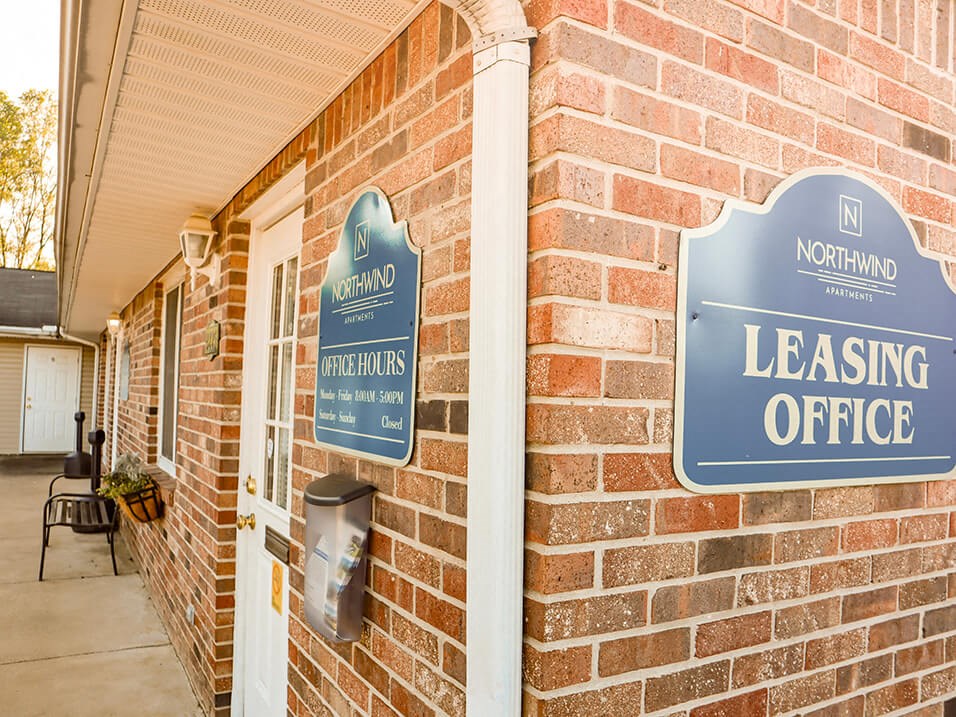 Leasing office at northwind apartments 