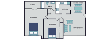 a blueprint of a floor plan of a house