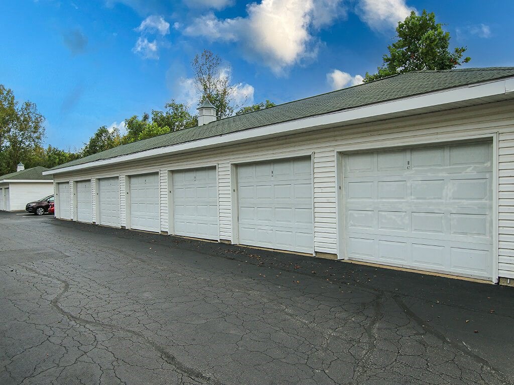 Rentable Garages at apartment complex