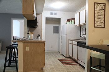 apartment with kitchen appliances