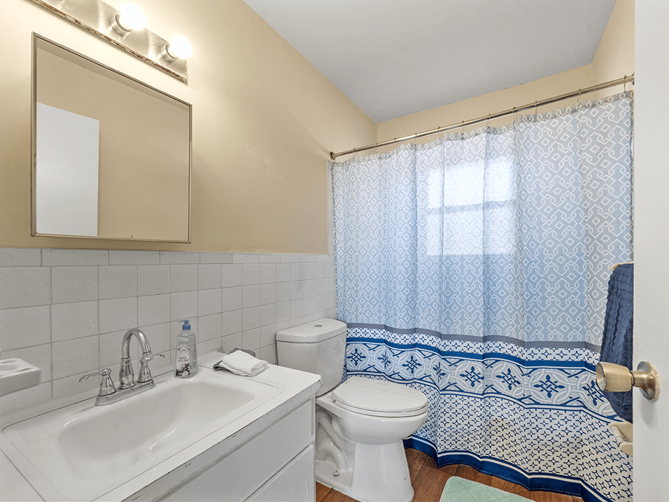bathroom at Preston Oaks Apartments