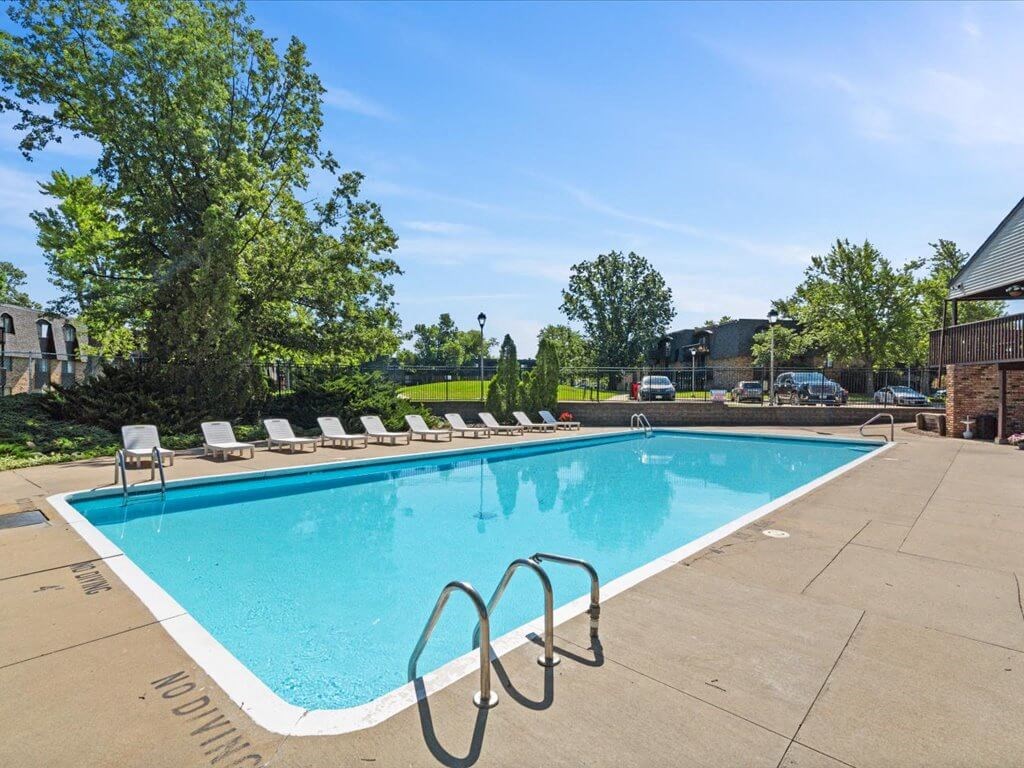 outdoor swimming pool at the apartment