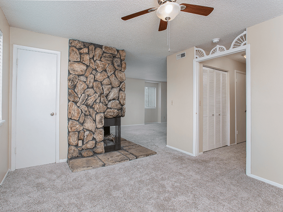 Wichita apartment with fire place