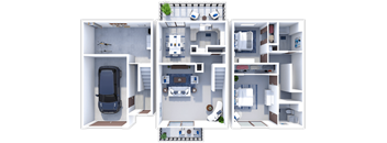 Our 2 Bedroom 2 Bath Town House at Paddock Village Apartments