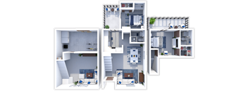 Our 2 Bedroom 2 Bath Town House at Paddock Village Apartments